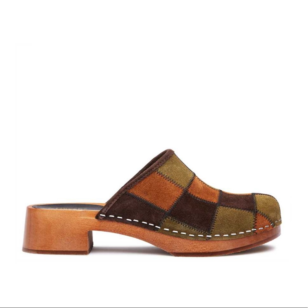 Swedish patchwork clog new without box